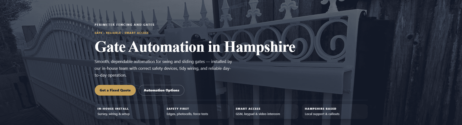 Perimeter automation landing page hero